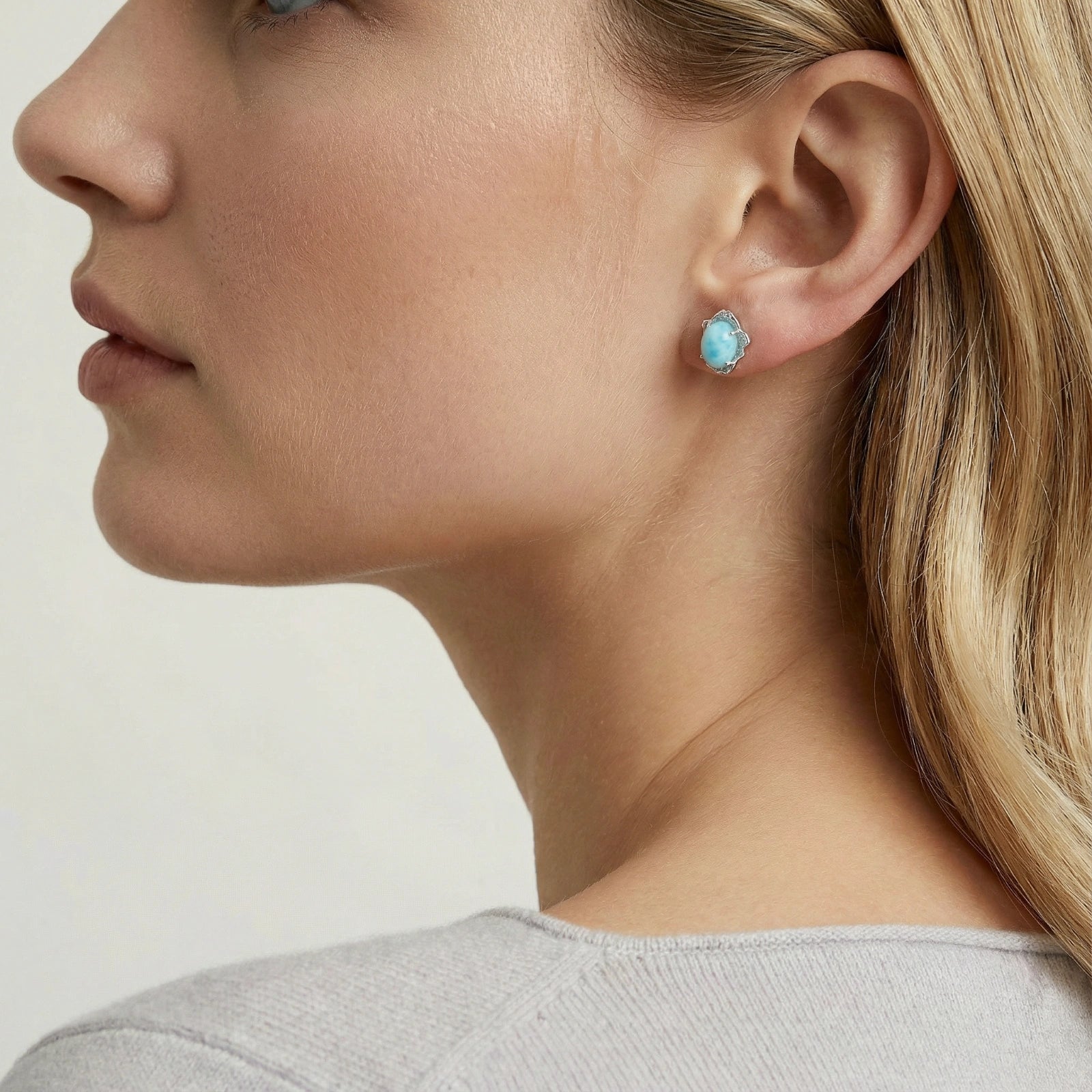 Larimar Studs