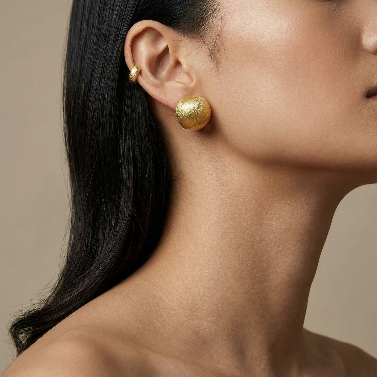 Dôme Clips in 24K Vermeil