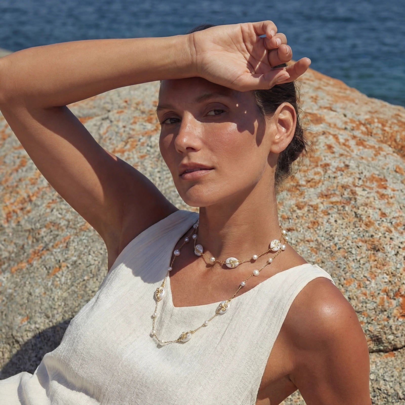 Baroque Pearl Garden Necklace